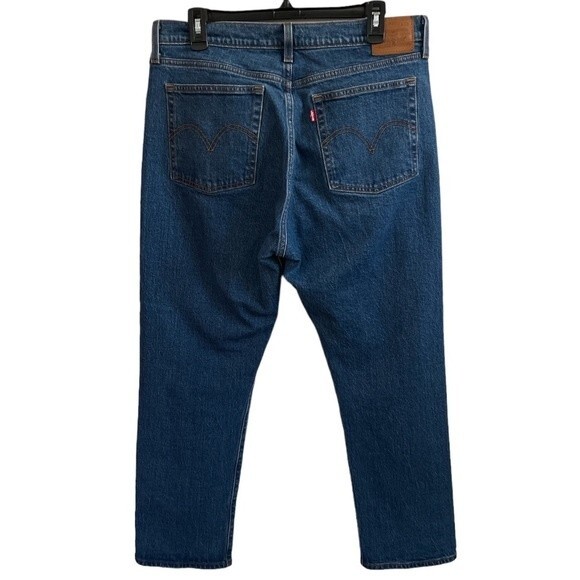 Levi's Premium Wedgie Straight Jeans Size 32 Button Fly - Picture 2 of 7